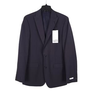 Bar III Men's Slim-Fit Stretch Wool Suit Jacket Dark Burgundy Purple 40L NWT